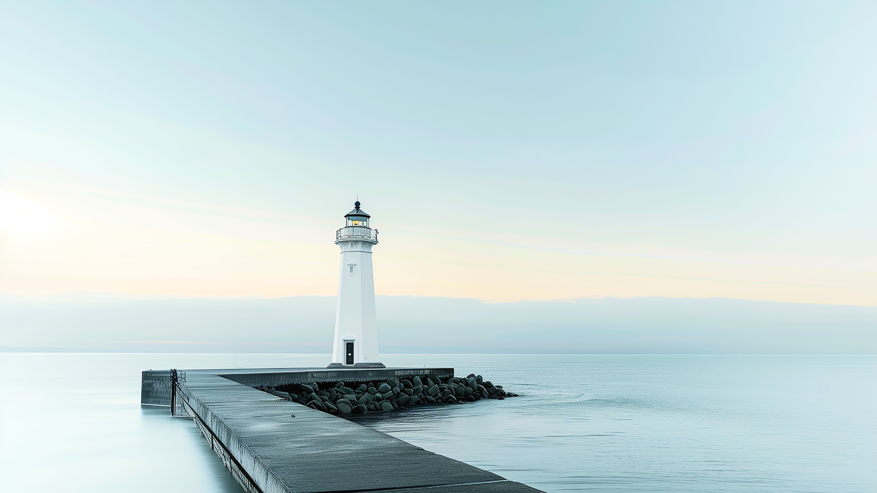 Lighthouse by the shore