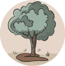 Tree representing dedicated service